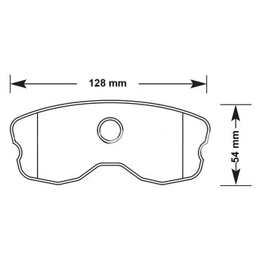 Carbotech CT1185R-S rear brake pads for C6 Corvette Z06